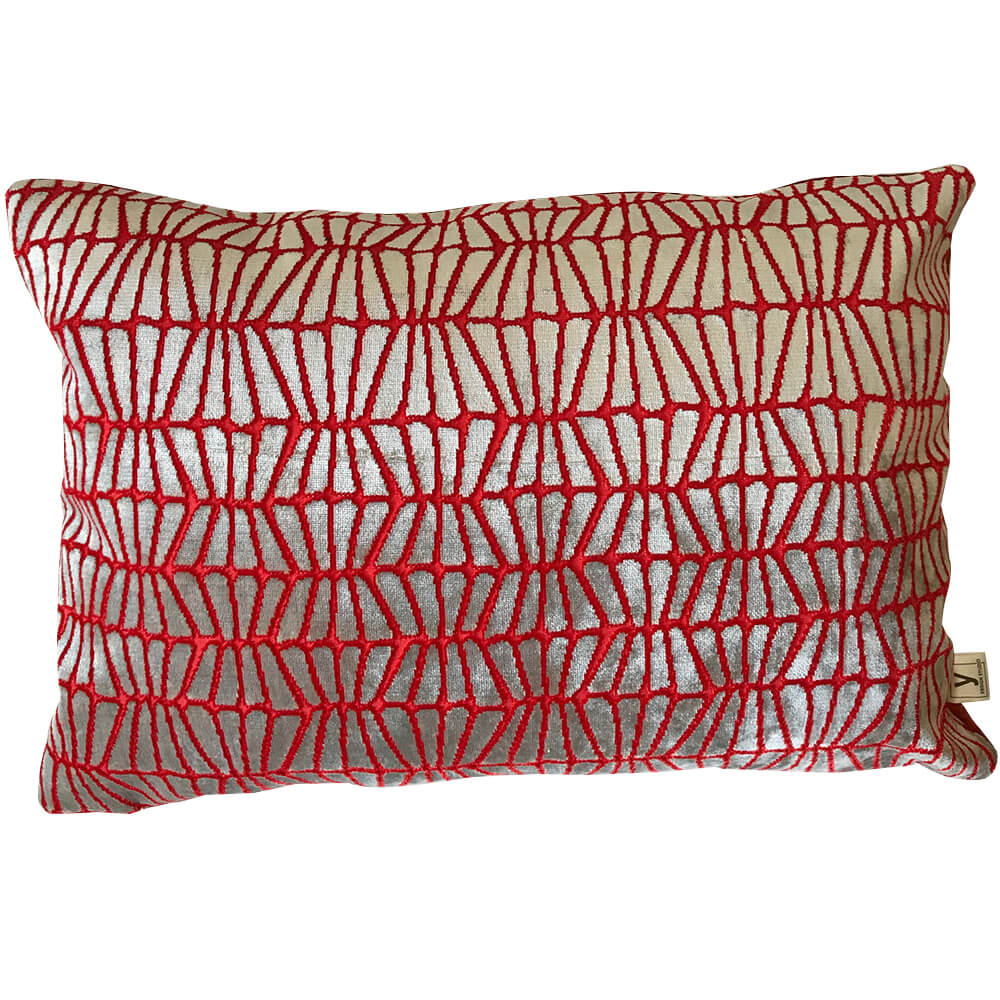 Geometry Fired Lumber Accent Pillow